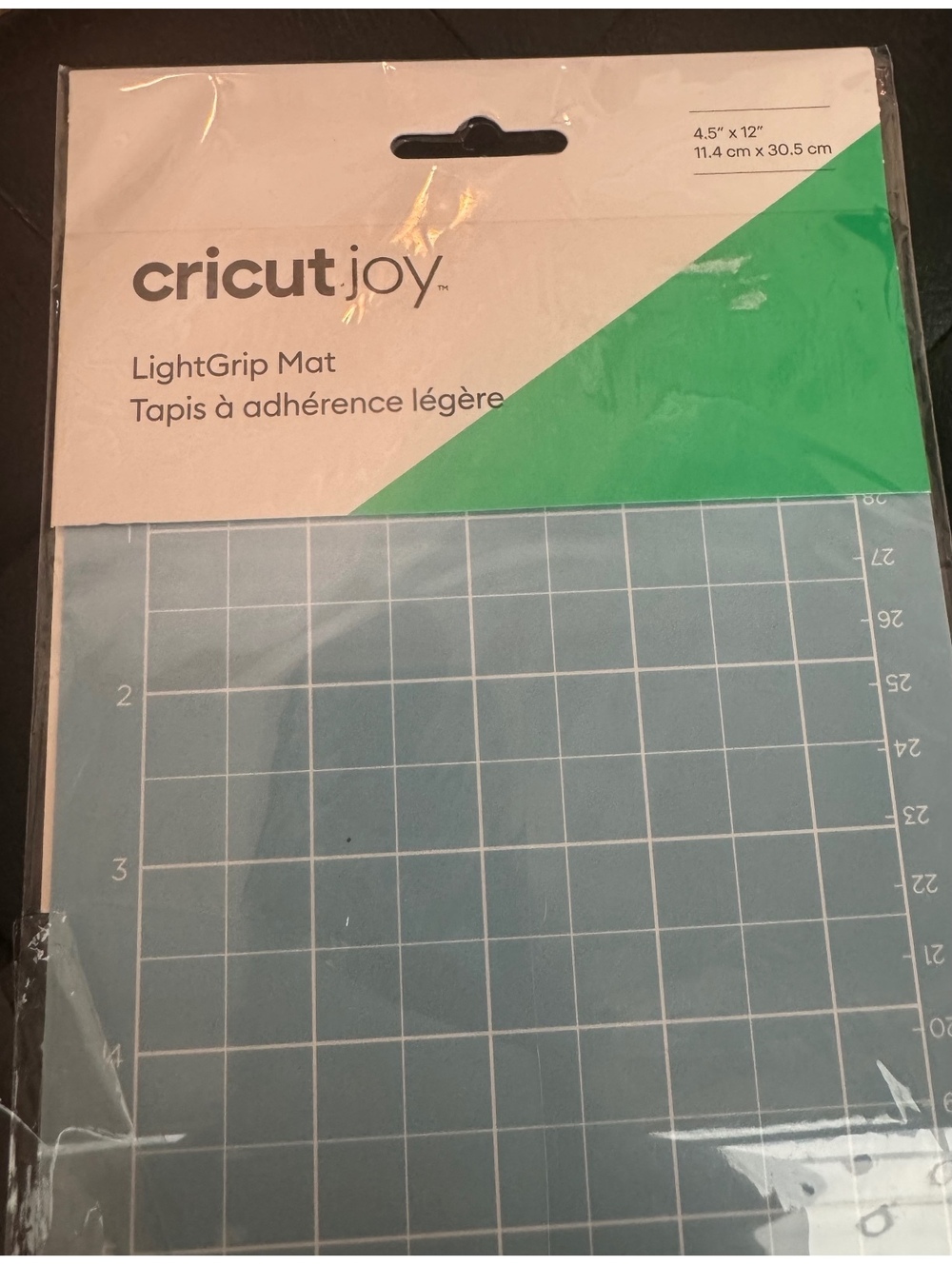 Cricut Joy LightGrip Mat 4.5" x 12" Yellow - New with Tags